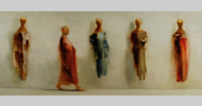 Person with Mannequins. 40 in x 96 in price